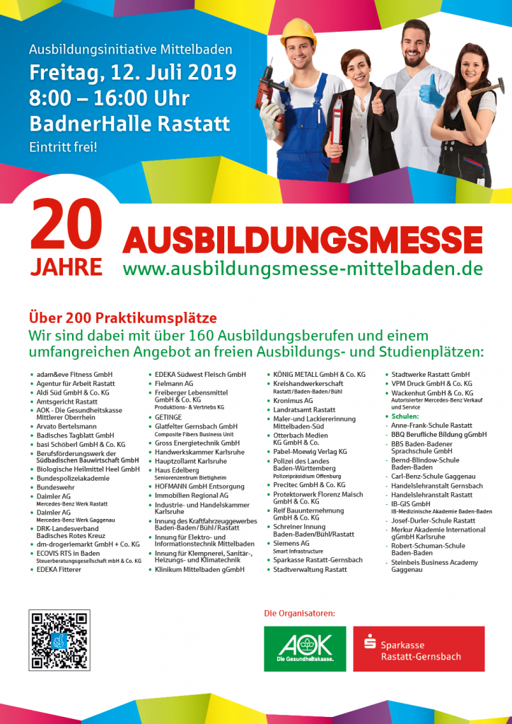 12. Juli 2019 // Ausbildungsmesse Mittelbaden in der BadnerHalle, Rastatt